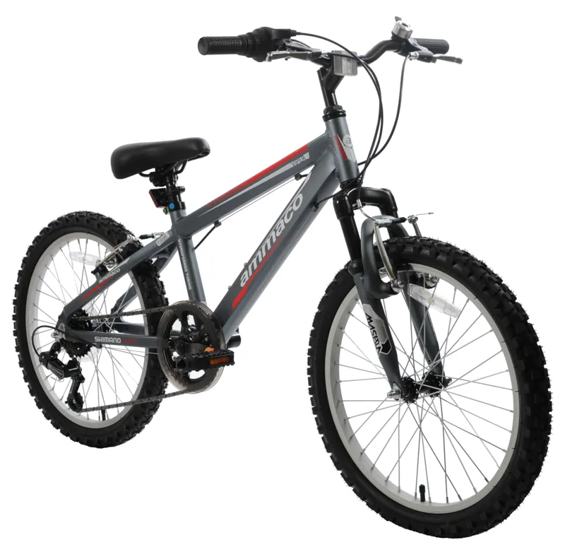 Ammaco Viper 18 Inch Wheel Kids Mountain Bike Grey-1